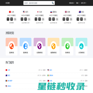 世界时间-时间哟 - 实时时钟、时区转换、时差计算，满足您的全球时间需求